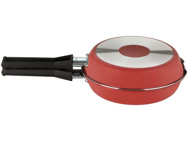 Frigideira Dupla Multiflon Antiaderente 20cm - Paprika 73118 Menor preço em Frigideira Dupla Multiflon Antiaderente 20cm - Paprika 73118