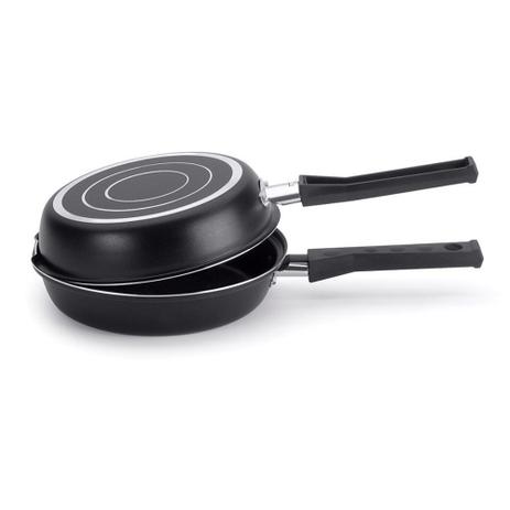 Frigideira dupla Multiflon Gourmet 18cm preta Menor preço em Frigideira dupla Multiflon Gourmet 18cm preta