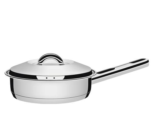 Frigideira em Aço Inox com Tampa Em Inox - 24 Cm / 3.3 Lt - Tramontina Menor preço em Frigideira em Aço Inox com Tampa Em Inox - 24 Cm / 3.3 Lt - Tramontina