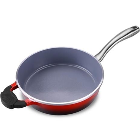 Frigideira Em Alumínio Vermelha Proteus 24cm 9874 Mta Menor preço em Frigideira Em Alumínio Vermelha Proteus 24cm 9874 Mta