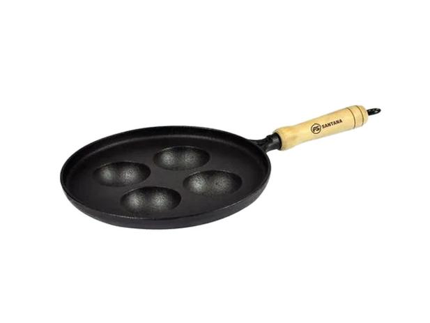 Frigideira Frita 4 Ovos Gallus Ferro Fundido Santana 24 Cm Menor preço em Frigideira Frita 4 Ovos Gallus Ferro Fundido Santana 24 Cm
