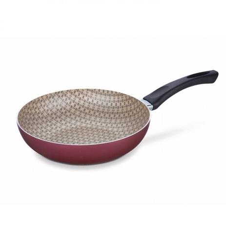 Frigideira Funda Alumínio Antiaderente Paris Tramontina 24cm Vermelho Menor preço em Frigideira Funda Alumínio Antiaderente Paris Tramontina 24cm Vermelho