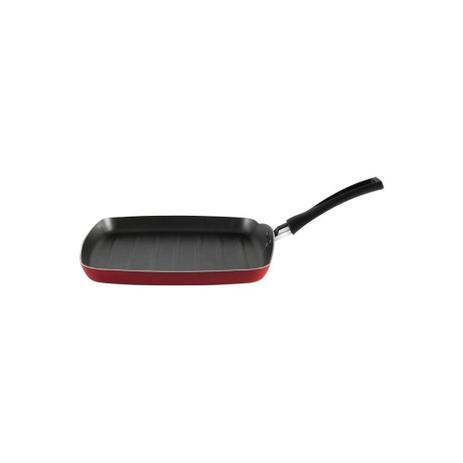 Frigideira Grill em Alumínio 24x24cm Vermelha - Brinox é boa?