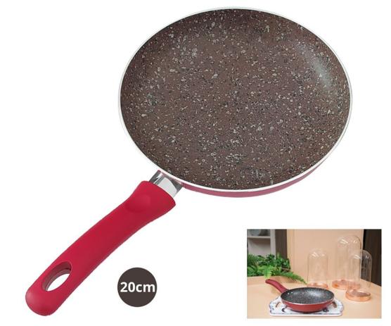 Frigideira Pequena Para Ovo Antiaderente 20cm Revest Granito - A5 Menor preço em Frigideira Pequena Para Ovo Antiaderente 20cm Revest Granito - A5