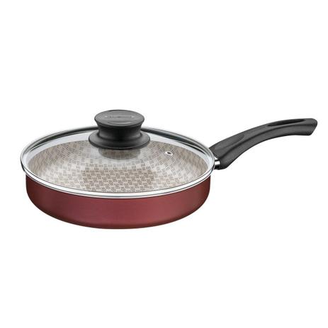 Frigideira reta de alumínio 24cm vermelho 20144724 tramontina Menor preço em Frigideira reta de alumínio 24cm vermelho 20144724 tramontina