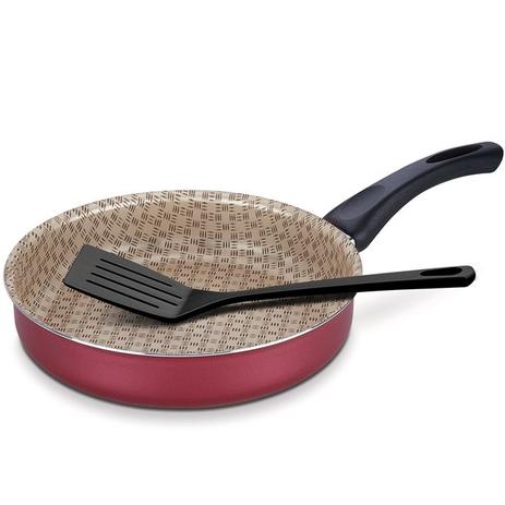 Frigideira Reta Tramontina 20145722 Paris Alumínio 22cm Vermelha Menor preço em Frigideira Reta Tramontina 20145722 Paris Alumínio 22cm Vermelha