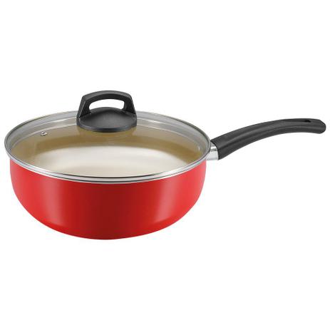 Frigideira Wok 24 Vermelho Com Tampa Premium Panelux é boa?