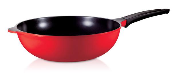 Frigideira Wok Antiaderente Com Revestimento Cerâmico Roichen Natural Frying Pan 32 cm 5,6 Litros Vermelha RNC-32W/R Menor preço em Frigideira Wok Antiaderente Com Revestimento Cerâmico Roichen Natural Frying Pan 32 cm 5,6 Litros Vermelha RNC-32W/R