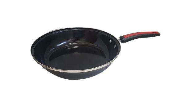 Frigideira Wok Grande Com 30 Cm Cabo Esmaltada E Alumínio - Oem Menor preço em Frigideira Wok Grande Com 30 Cm Cabo Esmaltada E Alumínio - Oem