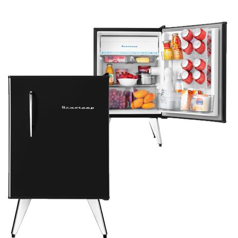 Frigobar Brastemp Retrô Preto 76L 220V BRA08AEBNA Menor preço em Frigobar Brastemp Retrô Preto 76L 220V BRA08AEBNA