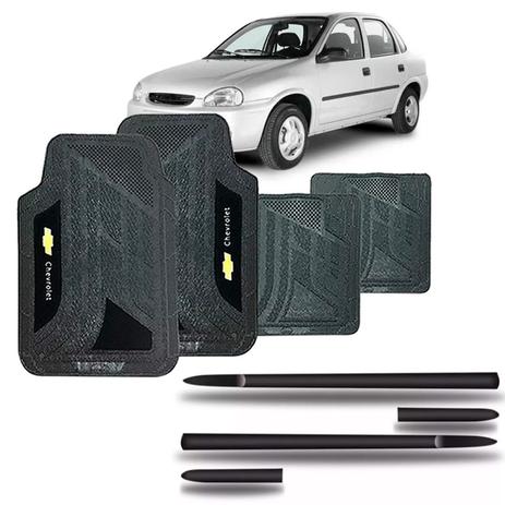 Friso lateral corsa classic/hatch 98 a 2002 4p + jogo tapete - Sp acessórios é boa?