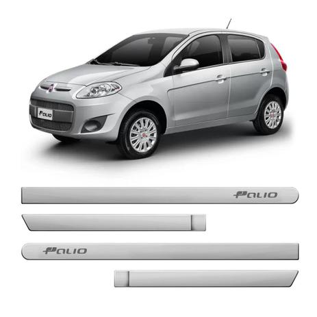 Friso lateral fiat palio 2012/... prata (redondo) - Flash Menor preço em Friso lateral fiat palio 2012/... prata (redondo) - Flash