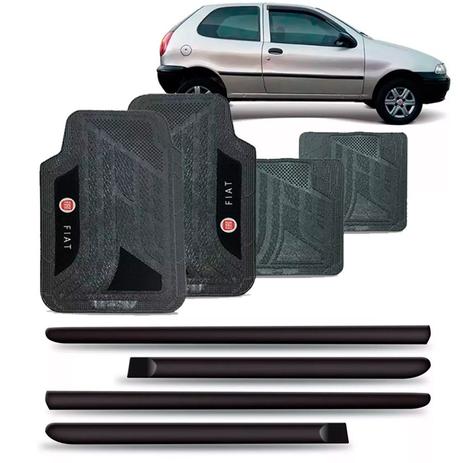 Friso lateral fiat palio fire 2000 a 2004 2p + jogo tapete - Sp acessórios Menor preço em Friso lateral fiat palio fire 2000 a 2004 2p + jogo tapete - Sp acessórios