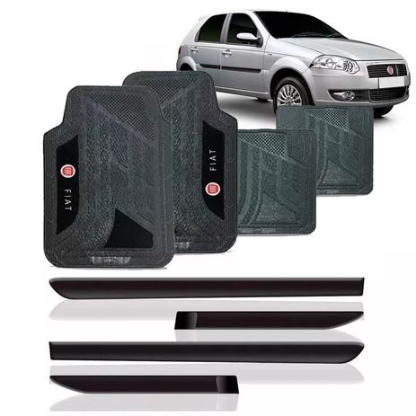 Friso lateral fiat palio g4 2008 a 2015 4p + jogo tapete pvc - Sp acessórios Menor preço em Friso lateral fiat palio g4 2008 a 2015 4p + jogo tapete pvc - Sp acessórios