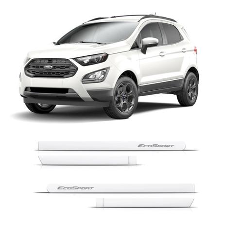 Friso lateral ford ecosport nova 2013 branco 4pcs (redondo) - Flash Menor preço em Friso lateral ford ecosport nova 2013 branco 4pcs (redondo) - Flash