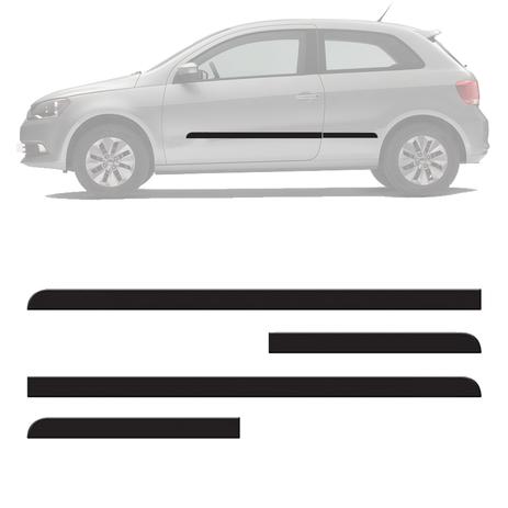 Friso Lateral Gol G6 2 Portas 2013 2014 2015 Preto - Sanfil Menor preço em Friso Lateral Gol G6 2 Portas 2013 2014 2015 Preto - Sanfil
