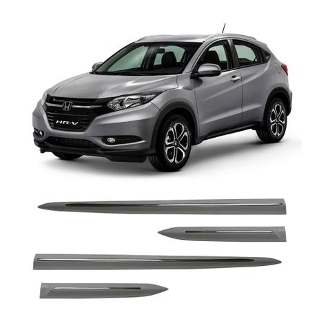 Friso lateral honda hrv 2015 / 2018 prata platinum c/ filete cromado (original) - Flash Menor preço em Friso lateral honda hrv 2015 / 2018 prata platinum c/ filete cromado (original) - Flash