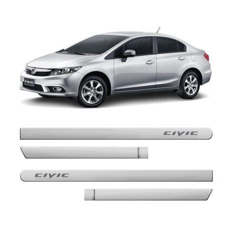 Friso lateral honda new civic 2012 cinza iridium (redondo) - Flash Menor preço em Friso lateral honda new civic 2012 cinza iridium (redondo) - Flash