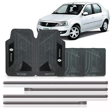 Friso lateral logan 2008 a 2014 cinza original + jogo tapete - Sp acessórios é ruim? Friso lateral logan 2008 a 2014 cinza original + jogo tapete - Sp acessórios é boa?
