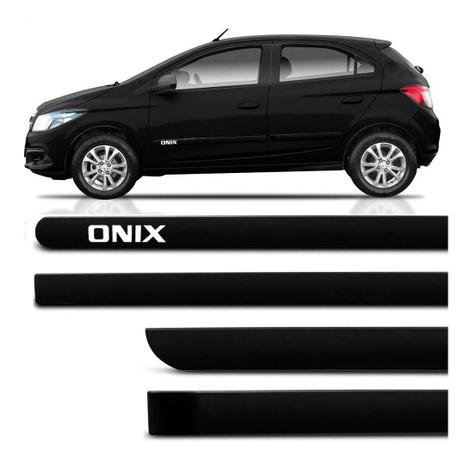 Friso Lateral Personalizado Onix 4 Portas Preto - SANFIL Menor preço em Friso Lateral Personalizado Onix 4 Portas Preto - SANFIL