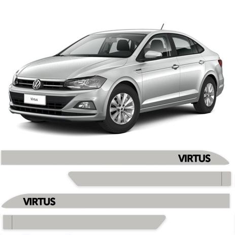 Menor preço em Friso Lateral Personalizado Para  Volkswagen Virtus 2018 - Sean car, tiger