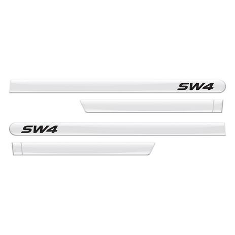 Friso Lateral Personalizado SW4 Branco Polar 4 Peças Flash Menor preço em Friso Lateral Personalizado SW4 Branco Polar 4 Peças Flash