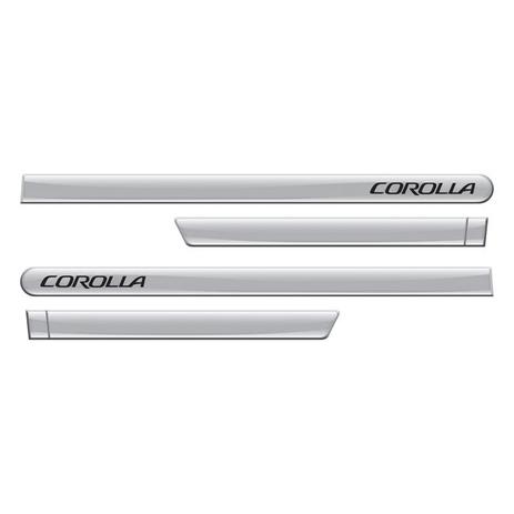 Friso Lateral Personlizado Corolla 08/ Prata Supernova Metálico 4 Peças - Flash Menor preço em Friso Lateral Personlizado Corolla 08/ Prata Supernova Metálico 4 Peças - Flash