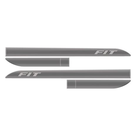 Friso Lateral Personlizado Fit 09/15 Cinza Iridium 4 Peças - Flash Menor preço em Friso Lateral Personlizado Fit 09/15 Cinza Iridium 4 Peças - Flash