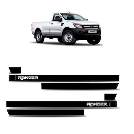 Friso Lateral Ranger (todas) Cabine Simples - Kit 6 Peças - Sanfil Menor preço em Friso Lateral Ranger (todas) Cabine Simples - Kit 6 Peças - Sanfil
