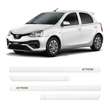 Menor preço em Friso lateral toyota etios branco perolizado (redondo) - Flash