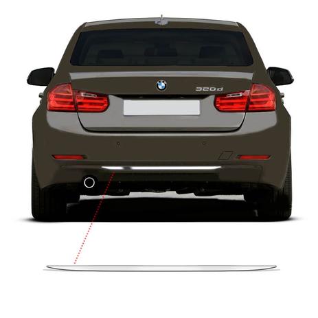 Friso Para-Choque Traseiro Bmw 320 328 2014/2015 Cromado - Sportinox Menor preço em Friso Para-Choque Traseiro Bmw 320 328 2014/2015 Cromado - Sportinox