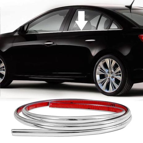 Friso Pestana Flaxivel Cromado 2CM Largura 10M Comprimento Ford Ka 1985 1996 2009 2015 -2013 2004 - Spto Menor preço em Friso Pestana Flaxivel Cromado 2CM Largura 10M Comprimento Ford Ka 1985 1996 2009 2015 -2013 2004 - Spto