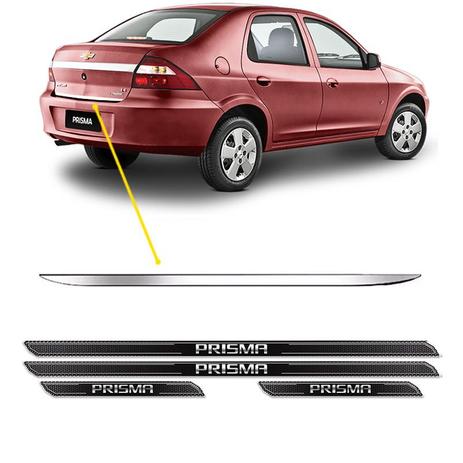 Friso Porta-Malas Prisma /2012 + Kit Soleira Protetora - Sportinox Menor preço em Friso Porta-Malas Prisma /2012 + Kit Soleira Protetora - Sportinox