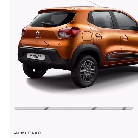Friso Tampa Traseira Porta Malas Cromado Resinado Kwid - Sportinox Menor preço em Friso Tampa Traseira Porta Malas Cromado Resinado Kwid - Sportinox
