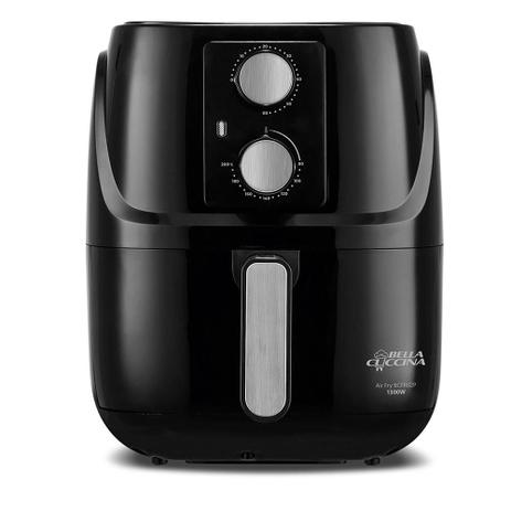 Fritadeira Air Fryer Sem Óleo Britânia Bella Cuccina BCFR02P 3L, 1300W, 127V, Antiaderente, Preto - 63801082 - Magazine Cbeneficio