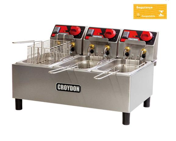 Fritadeira Elétrica em Aço Inox FC3A Croydon 220V Menor preço em Fritadeira Elétrica em Aço Inox FC3A Croydon 220V