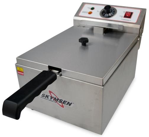 Fritadeira Elétrica Industrial Skymsen 1 Cuba Inox 5,5 Litros 2500w FE 10 N Menor preço em Fritadeira Elétrica Industrial Skymsen 1 Cuba Inox 5,5 Litros 2500w FE 10 N