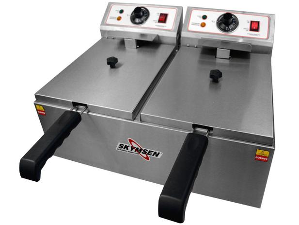 Fritadeira Elétrica Industrial Skymsen FED-20-N - 10L Inox com 2 Cestos Menor preço em Fritadeira Elétrica Industrial Skymsen FED-20-N - 10L Inox com 2 Cestos