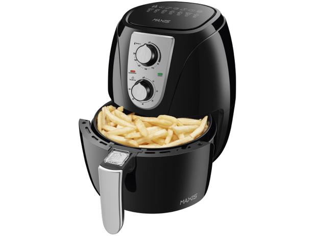 Fritadeira Elétrica sem Óleo/Air Fryer Mondial - Maxis AF-33 Preto e Prata 3,2L com Timer