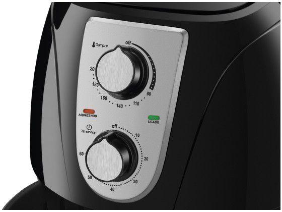 Fritadeira Elétrica sem Óleo/Air Fryer Mondial - Maxis AF-33 Preto e Prata 3,2L com Timer