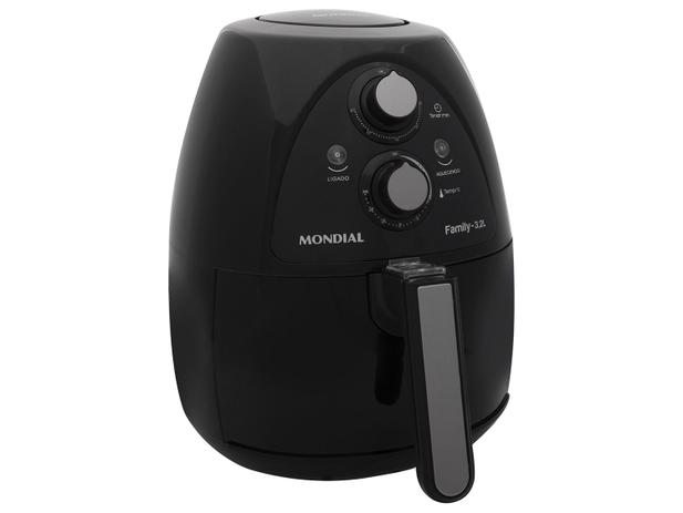 Fritadeira Elétrica Sem Óleo/Air Fryer Mondial - NAF-05 Preta 3,2L com Timer Menor preço em Fritadeira Elétrica Sem Óleo/Air Fryer Mondial - NAF-05 Preta 3,2L com Timer