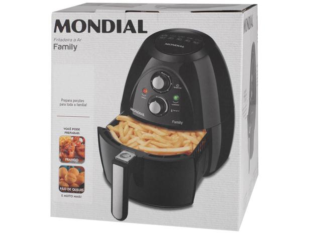 Fritadeira Elétrica Sem Óleo/Air Fryer Mondial - NAF-05 Preta 4L com Timer