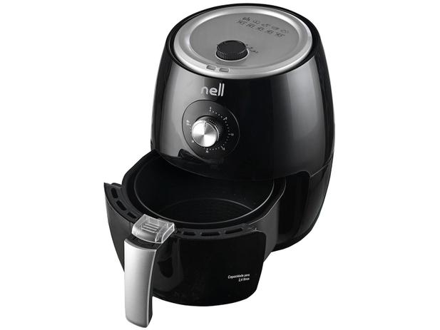 Fritadeira Elétrica sem Óleo/Air Fryer Nell Smart - Preta 2,4L com Timer
