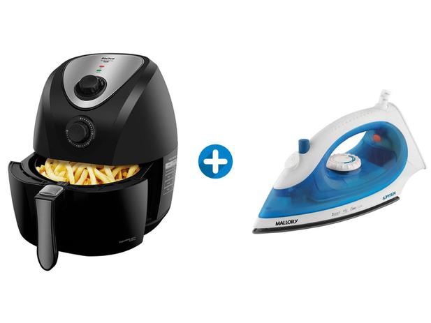 Fritadeira Elétrica Sem Óleo/Air Fryer - Philco + Ferro de Passar a Vapor e a Seco Mallory é boa?
