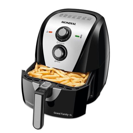 Fritadeira Mondial Air Fryer Grand Family 5L Af17 Preto - 110v Menor preço em Fritadeira Mondial Air Fryer Grand Family 5L Af17 Preto - 110v