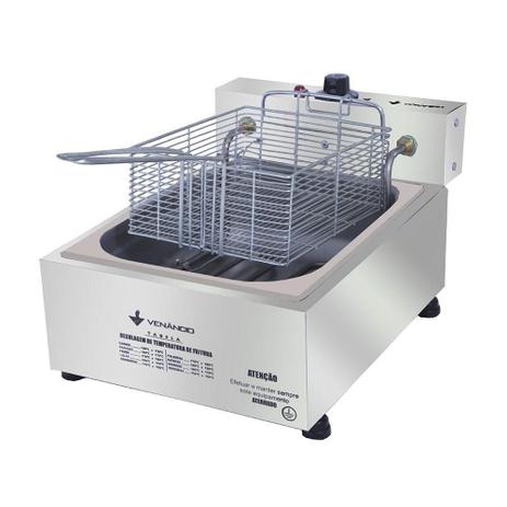 Fritadeira Profissional Elétrica 1 Cuba 5 Litros Venâncio Menor preço em Fritadeira Profissional Elétrica 1 Cuba 5 Litros Venâncio