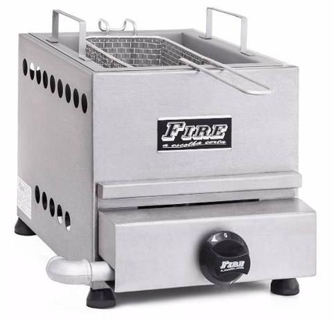 Fritador de 1 Cuba a Gás Fire Fg1c de Mesa 5 Litros Menor preço em Fritador de 1 Cuba a Gás Fire Fg1c de Mesa 5 Litros