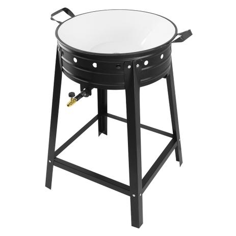 Fritador Em Aço Pintado Com Tacho Esmaltado 6L - Kenok Menor preço em Fritador Em Aço Pintado Com Tacho Esmaltado 6L - Kenok