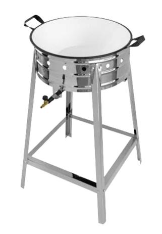 Fritador Inox Pasteleiro para Frituras Com Tacho Esmaltado Numero 20 - Lumaqmetal Menor preço em Fritador Inox Pasteleiro para Frituras Com Tacho Esmaltado Numero 20 - Lumaqmetal