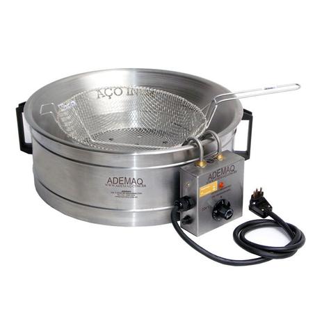 Fritador/ Tacho De Fritura Inox 5 Litros Ademaq Menor preço em Fritador/ Tacho De Fritura Inox 5 Litros Ademaq